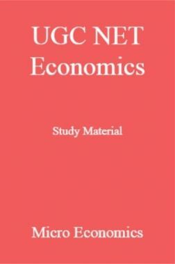 UGC NET Economics Study Material Micro Economics