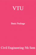 VTU Basic Package Civil Engineering V SEM VTU Basic Package Civil Engineering V SEM