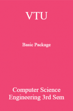 VTU Basic Package Computer Science Engineering III SEM
