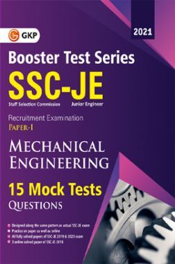 SSC 2021 : Booster Test Series - JE Paper 1 - Mechanical Engineering - 15 Mock Tests (Includes 2019-2020 Papers)