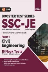 SSC 2023 Booster Test Series - JE Paper I - Civil Engineering - 15 Mock Tests (includes 2019-2022 papers) SSC 2023 Booster Test Series - JE Paper I - Civil Engineering - 15 Mock Tests (includes 2019-2022 papers)