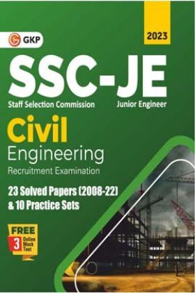 SSC 2023 Junior Engineers Paper I - Civil Engineering - 23 Solved Papers & 10 Practice Sets