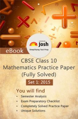 CBSE Class 10th Solved Mathematics Practice Paper 2015 Set-I (Fully Solved)
