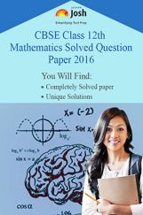 CBSE Class 12th Mathematics Solved Question Paper 2016 (Delhi Set-II) CBSE Class 12th Mathematics Solved Question Paper 2016 (Delhi Set-II)