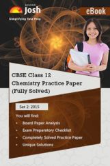 CBSE Class 12th Solved Chemistry Practice Paper 2015 (Set-II) CBSE Class 12th Solved Chemistry Practice Paper 2015 (Set-II)