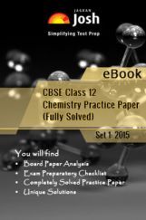 CBSE Class 12th Solved Chemistry Practice Paper 2015 (Set-I) CBSE Class 12th Solved Chemistry Practice Paper 2015 (Set-I)