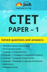 CTET Paper-1 Solved Questions and Answers CTET Paper-1 Solved Questions and Answers