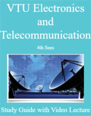 VTU Electronics and Telecommunication 4th Sem Study Guide with Video Lecture