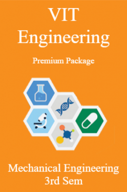 VIT Engineering Premium Package Mechanical Engineering 3rd Sem