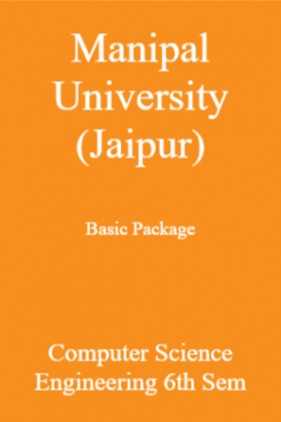 Manipal University (Jaipur) Basic Package Computer Science Engineering 6th Sem