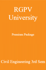 RGPV University Premium Package Civil Engineering 3rd Sem RGPV University Premium Package Civil Engineering 3rd Sem