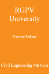 RGPV University Premium Package Civil Engineering 4th Sem RGPV University Premium Package Civil Engineering 4th Sem
