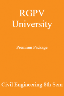 RGPV University Premium Package Civil Engineering 8th Sem