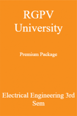RGPV University Premium Package Electrical Engineering 3rd Sem