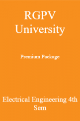 RGPV University Premium Package Electrical Engineering 4th Sem RGPV University Premium Package Electrical Engineering 4th Sem