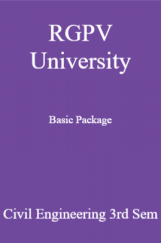 RGPV University Basic Package Civil Engineering 3rd Sem RGPV University Basic Package Civil Engineering 3rd Sem