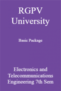 RGPV University Basic Package Electronics And Telecommunications Engineering 7th Sem