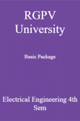 RGPV University Basic Package Electrical Engineering 4th Sem RGPV University Basic Package Electrical Engineering 4th Sem