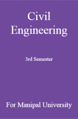 Civil Engineering 3rd Semester For Manipal University