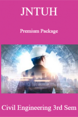 JNTUH Premium Package Civil Engineering III SEM JNTUH Premium Package Civil Engineering III SEM