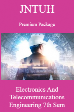 JNTUH Premium Package Electronics and Telecommunications Engineering VII SEM