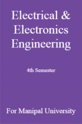 Electrical & Electronics Engineering 4th Semester For Manipal University