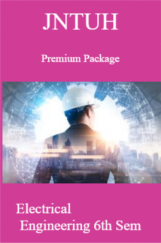 JNTUH Premium Package Electrical Engineering VI SEM JNTUH Premium Package Electrical Engineering VI SEM