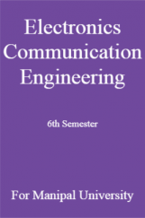 Electronics Communication Engineering 6th Semester For Manipal University Electronics Communication Engineering 6th Semester For Manipal University