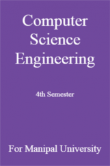 Computer Science Engineering 4th Semester For Manipal University Computer Science Engineering 4th Semester For Manipal University
