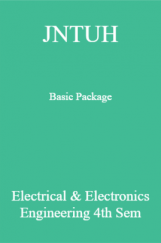 JNTUH Basic Package Electrical & Electronics Engineering 4th Sem JNTUH Basic Package Electrical & Electronics Engineering 4th Sem