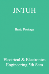 JNTUH Basic Package Electrical & Electronics Engineering 5th Sem JNTUH Basic Package Electrical & Electronics Engineering 5th Sem