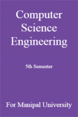 Computer Science Engineering 5th Semester For Manipal University Computer Science Engineering 5th Semester For Manipal University