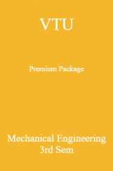 VTU Premium Package Mechanical Engineering III Sem VTU Premium Package Mechanical Engineering III Sem