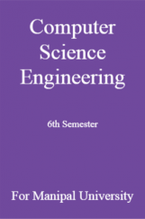 Computer Science Engineering 6th Semester For Manipal University Computer Science Engineering 6th Semester For Manipal University