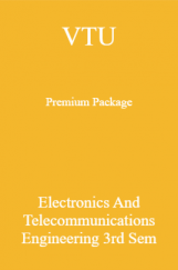 VTU Premium Package Electronics And Telecommunications Engineering III Sem VTU Premium Package Electronics And Telecommunications Engineering III Sem