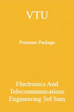 VTU Premium Package Electronics And Telecommunications Engineering III Sem