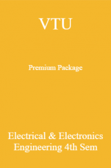 VTU Premium Package Electrical & Electronics Engineering IV Sem VTU Premium Package Electrical & Electronics Engineering IV Sem