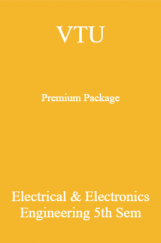 VTU Premium Package Electrical & Electronics Engineering V Sem VTU Premium Package Electrical & Electronics Engineering V Sem
