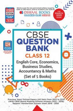 Oswaal CBSE Question Bank Class 12 English Core, Economics, Business ...