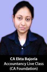 CA Ekta Bajoria CA Foundation  (Accountancy) Live Class CA Ekta Bajoria CA Foundation  (Accountancy) Live Class