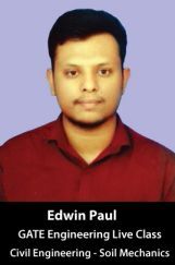 Free Live Class By Edwin Paul GATE - Engineering (Civil Engineering - Soil Mechanics) Free Live Class By Edwin Paul GATE - Engineering (Civil Engineering - Soil Mechanics)