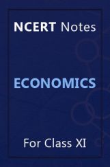 NCERT Notes Economics For Class XI NCERT Notes Economics For Class XI