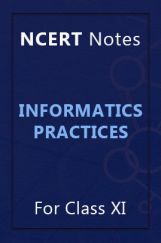 NCERT Notes Informatics Practices For Class XI NCERT Notes Informatics Practices For Class XI