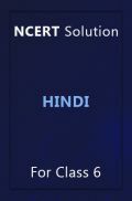 NCERT Solution For Class 6 Hindi NCERT Solution For Class 6 Hindi