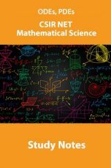 ODEs, PDEs CSIR NET Mathematical Science Study Notes ODEs, PDEs CSIR NET Mathematical Science Study Notes