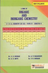 Organic And Inorganic Chemistry Paper - IV Organic And Inorganic Chemistry Paper - IV