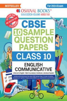 Oswaal CBSE Sample Question Papers Class 10 English Communicative Book (For Board Exams 2024) | 2023-24