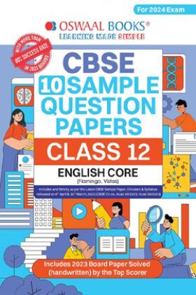 Oswaal CBSE Sample Question Papers Class 12 English Core Book (For Board Exams 2024)