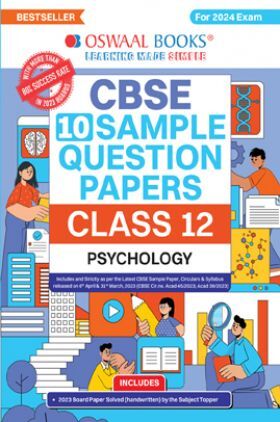 Oswaal CBSE Sample Question Papers Class 12 Psychology Book (For Board Exams 2024)