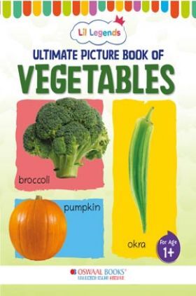 Oswaal Lil Legends Picture Book for Kids, Age 1+, To learn about Vegetables